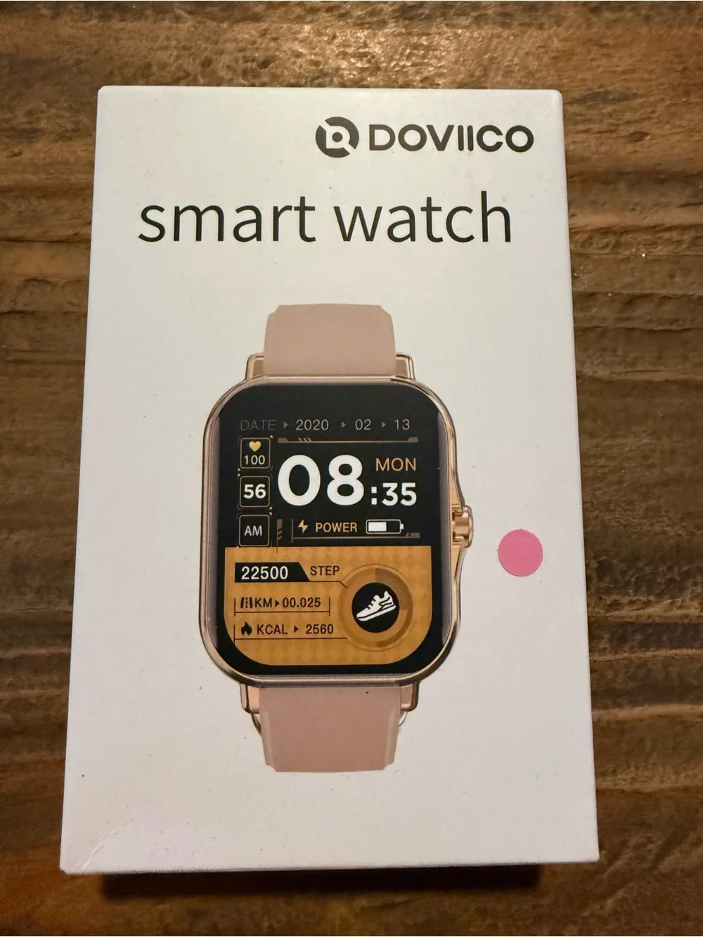 Pink Smart Watch - Rose Gold Case